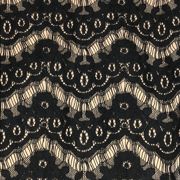 Black Off the Shoulder Lace Dress - Picture 8 of 8